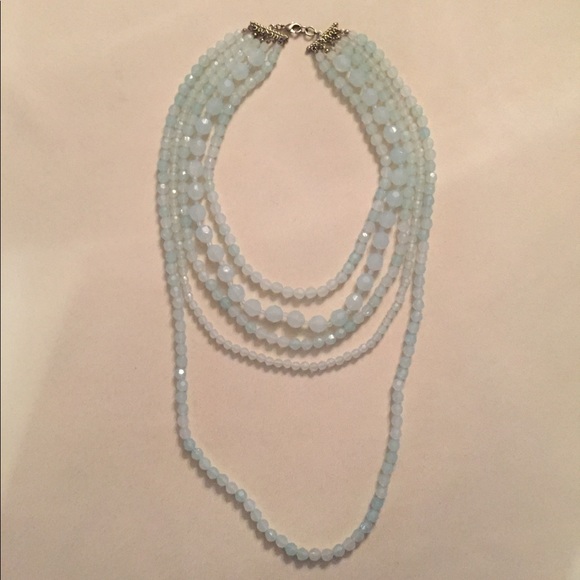 Anthropologie Jewelry - Blue beaded necklace